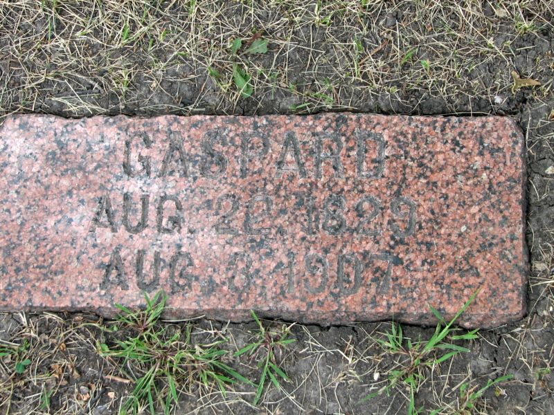 Gaspard Grégoire Tombstone Calvary Cemetery Grand Forks ND